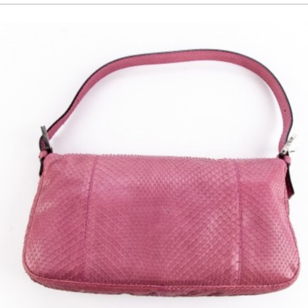 FENDI Python Pink Handbag-Auth - Picture 6 of 8